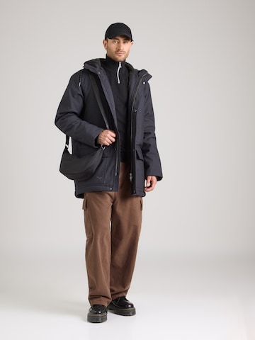 Iriedaily - Parka meia-estação 'Dock36 2.0' em azul