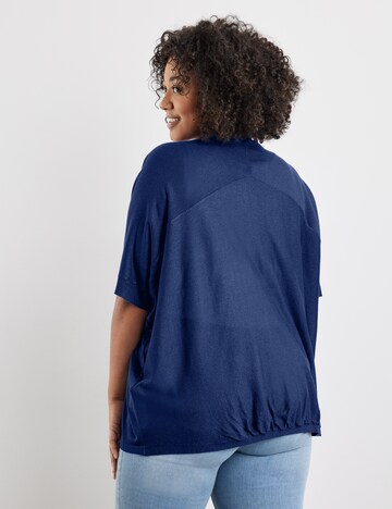 SAMOON Knit cardigan in Blue