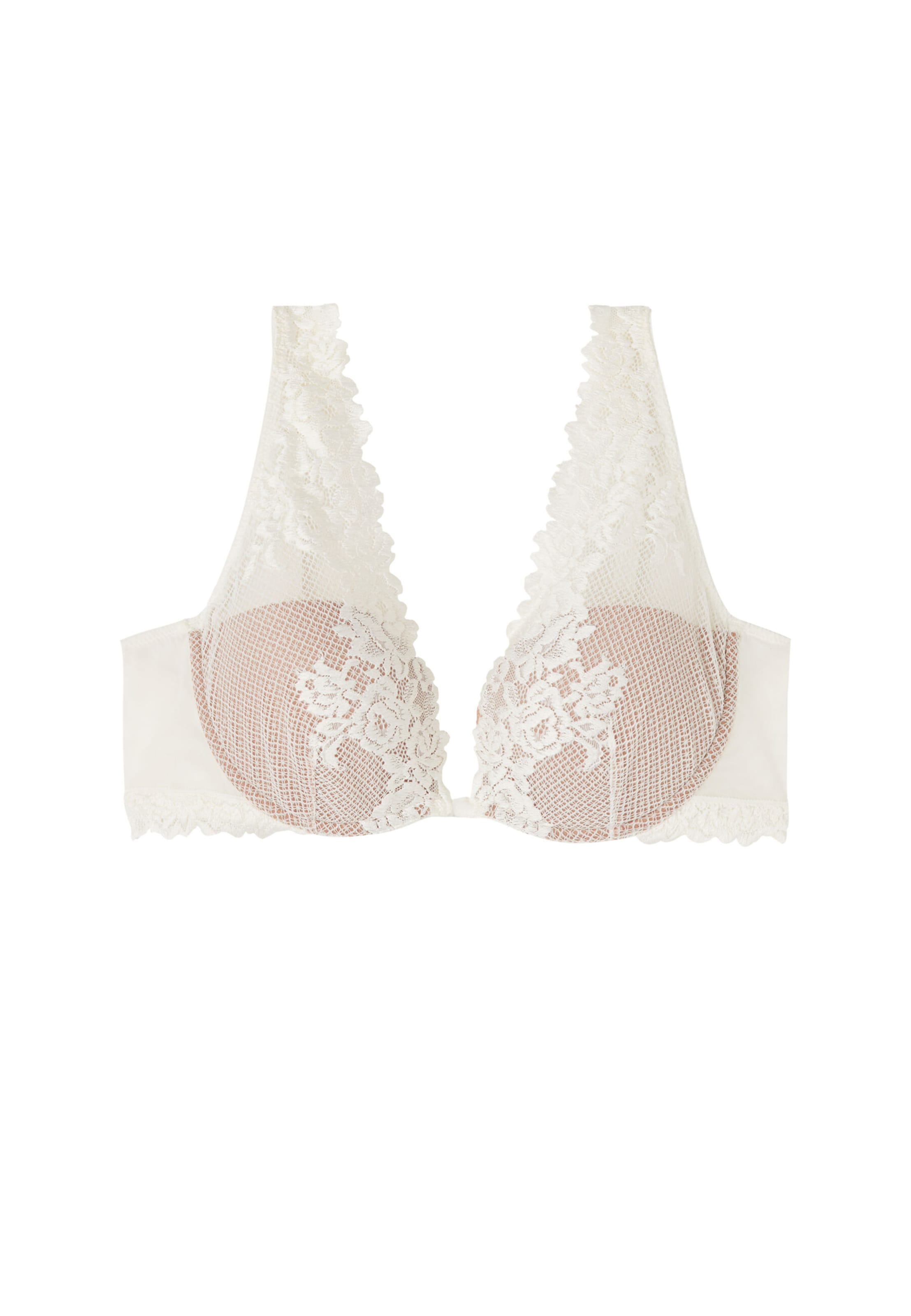INTIMISSIMI Balconette BH 'Pretty Flowers' in Weiß: Vorderseite