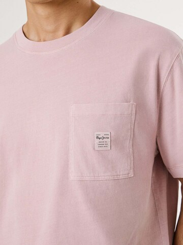 Pepe Jeans Shirt 'Tyler Tee' in Roze