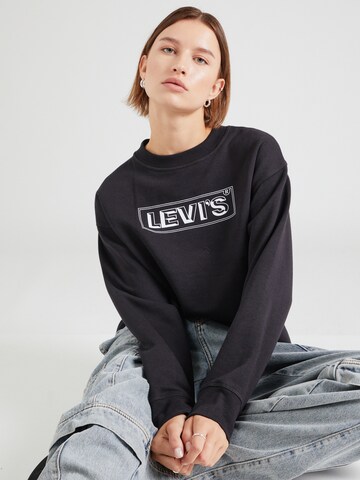 LEVI'S ® Mikina 'Graphic Standard Crew' – modrá: přední strana