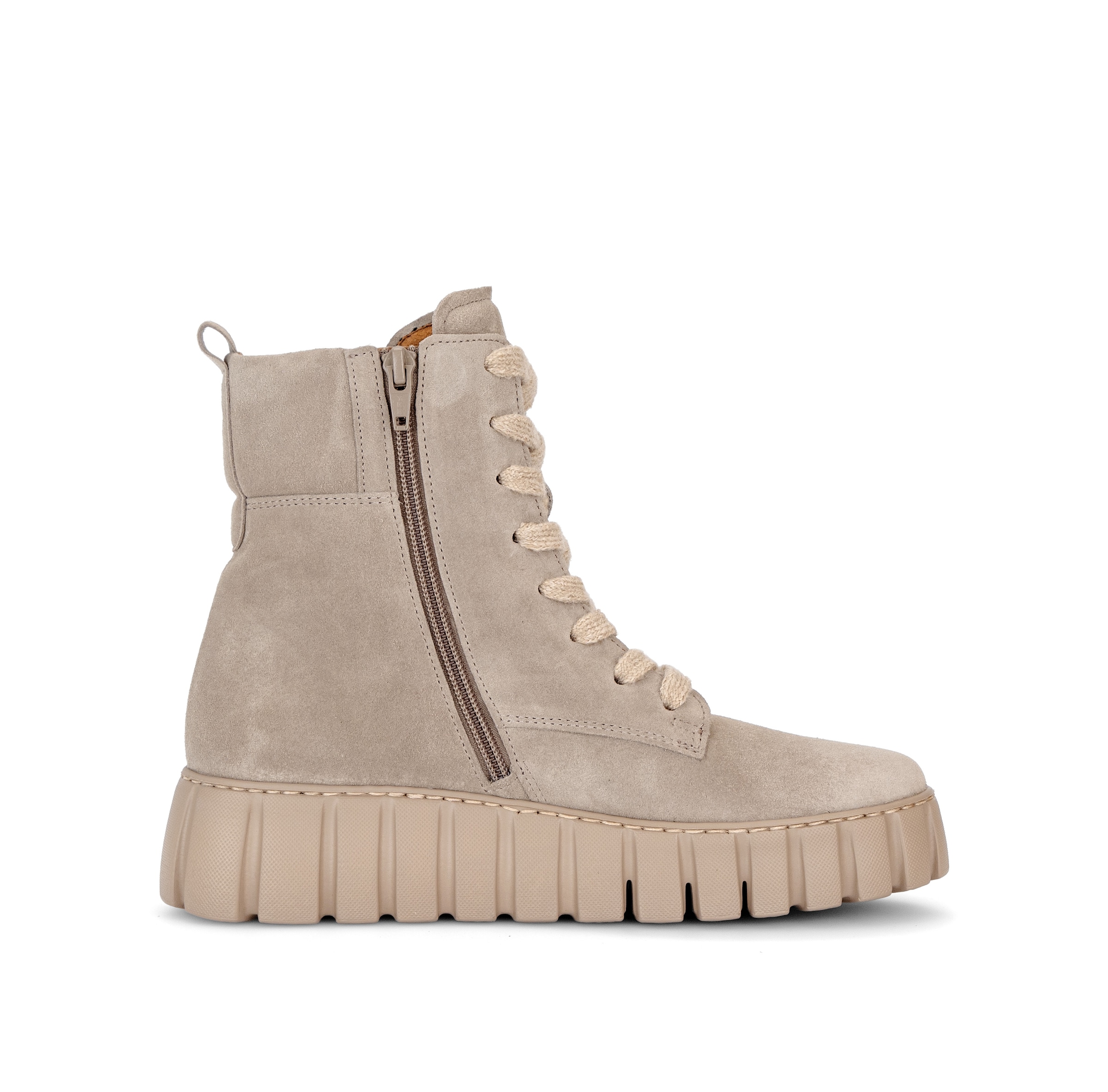 GABOR Lace-Up Ankle Boots in Grey