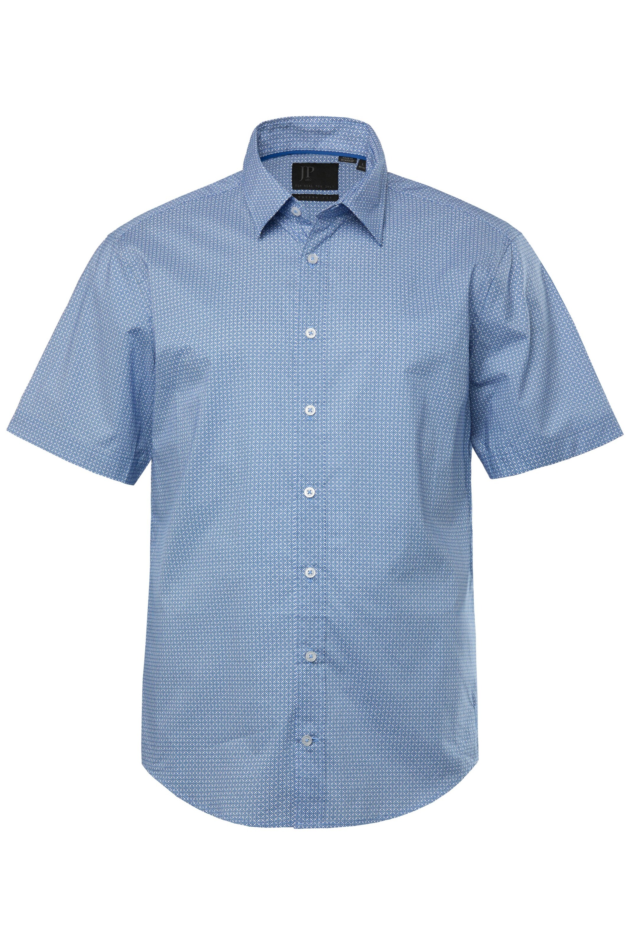 JP1880 Regular fit Overhemd in Blauw: voorkant