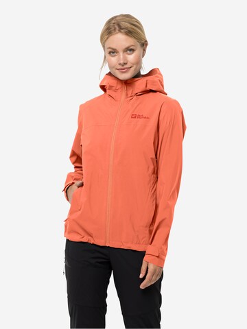 JACK WOLFSKIN Outdoor Jacket 'Elsberg' in Orange: front