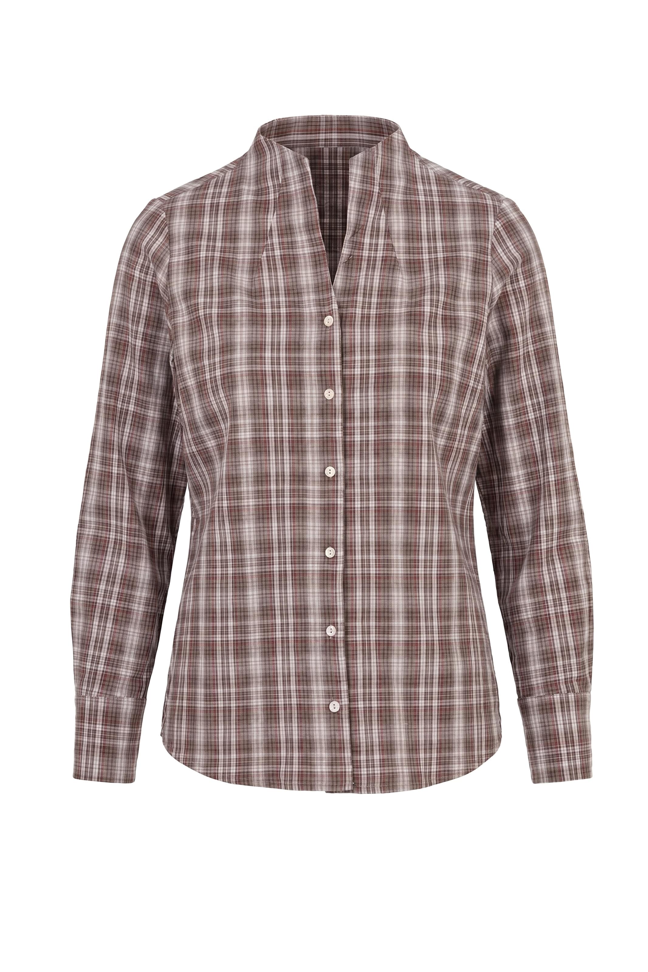 Ulla Popken Blouse in Bruin: voorkant