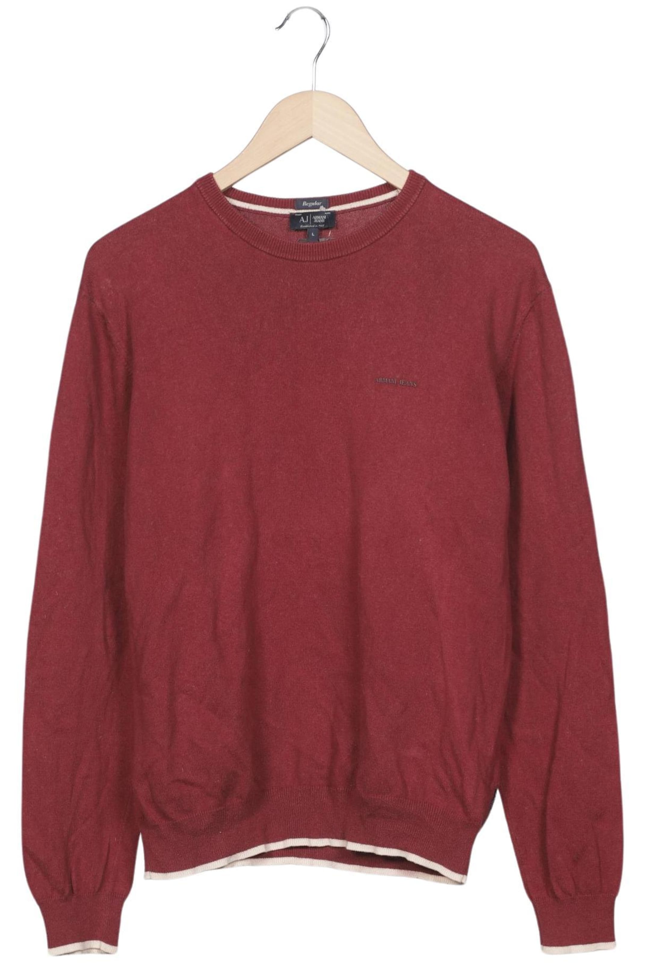 Armani Jeans Pullover L in Rot: Vorderseite