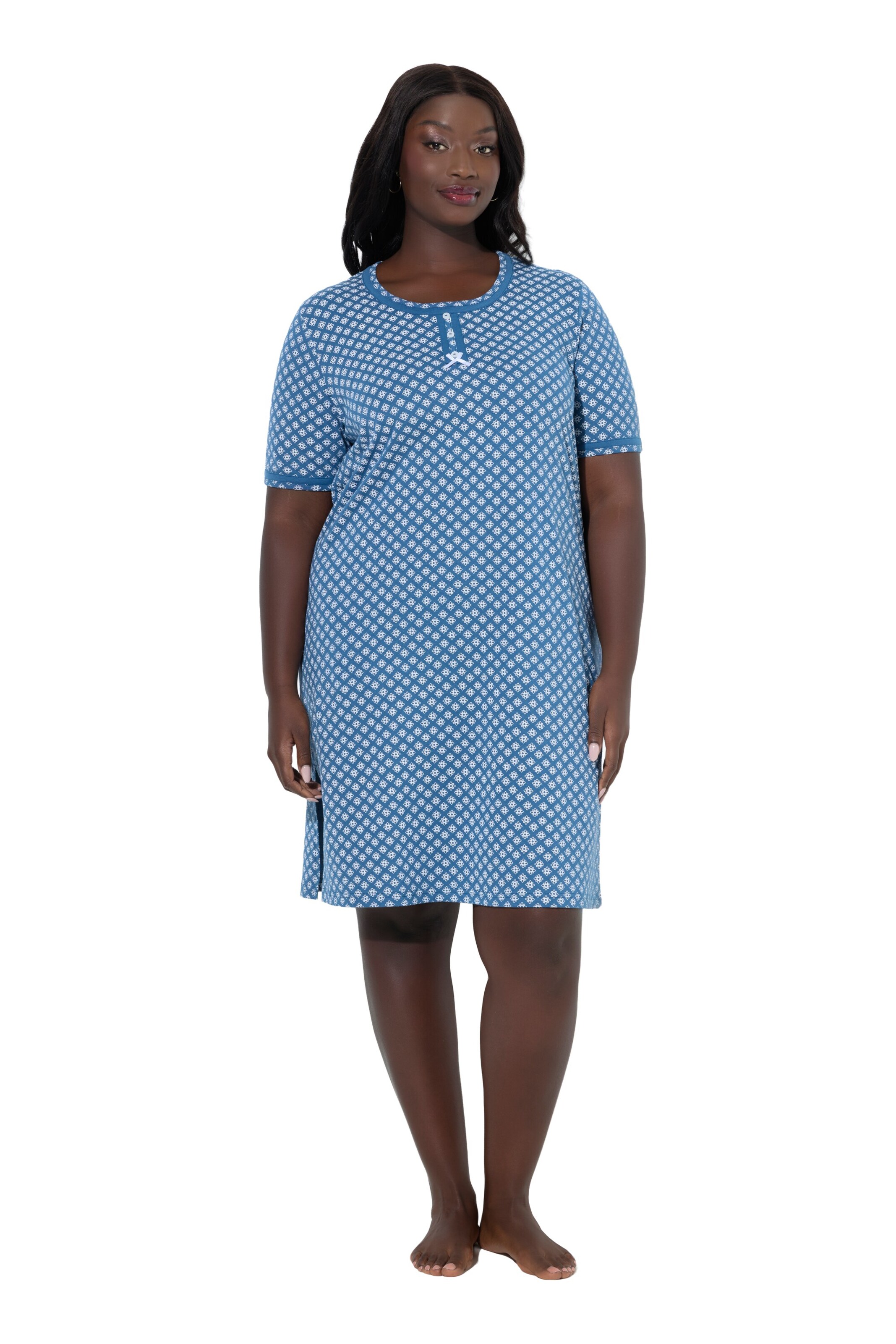 Ulla Popken Nachthemd in Blau