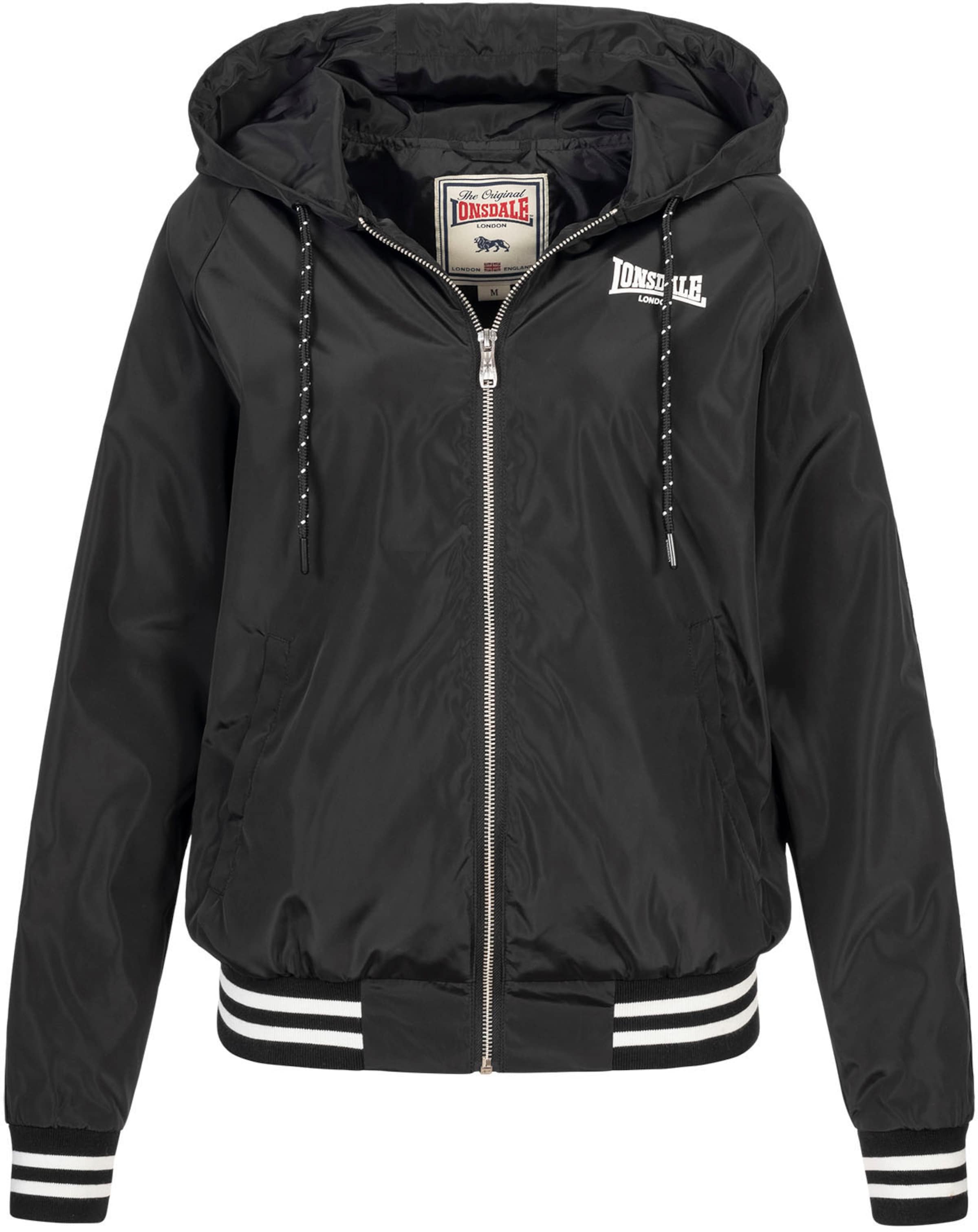 LONSDALE Between-season jacket in Black: front