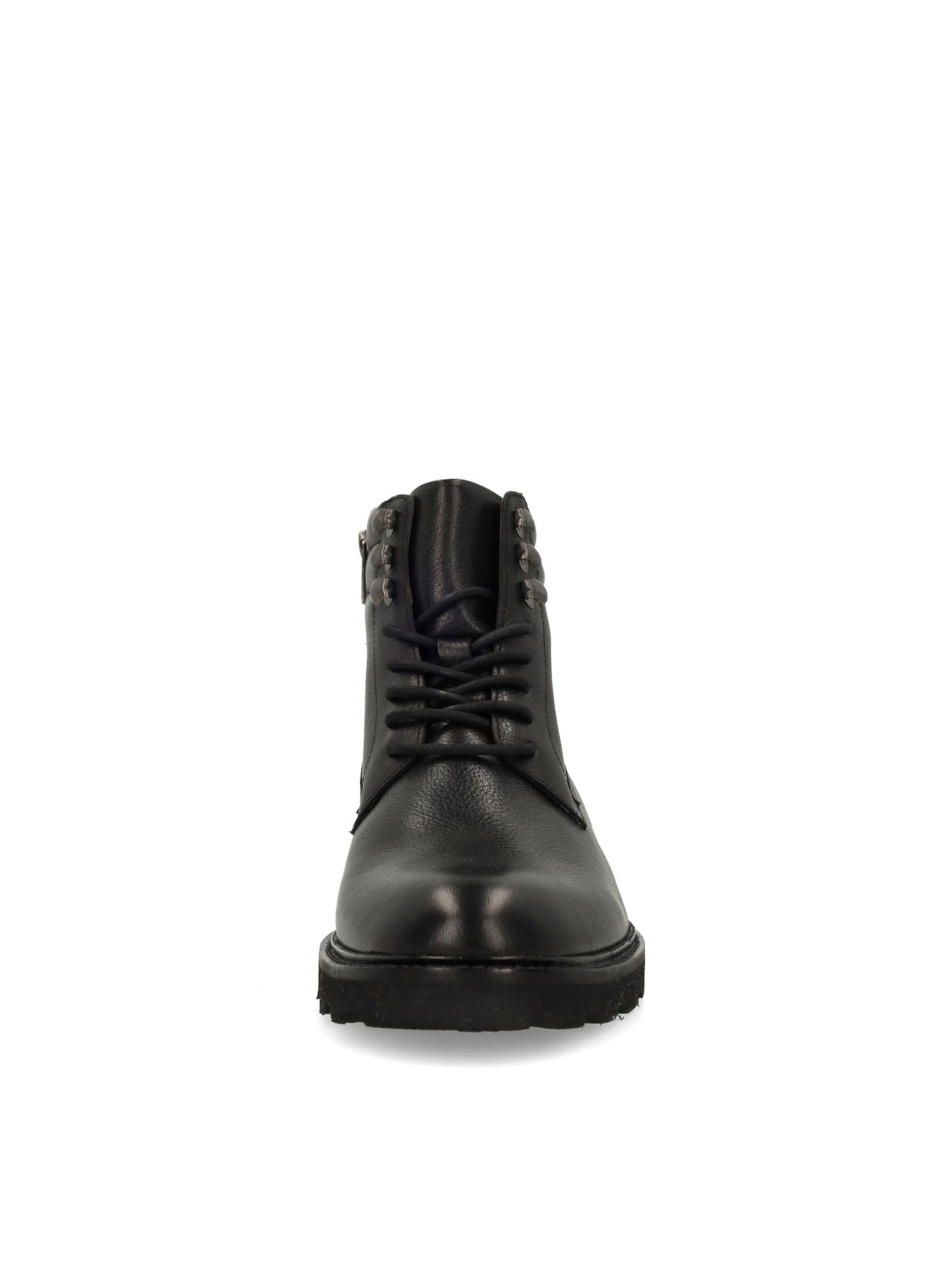 MANFIELD Schnürboots in Schwarz
