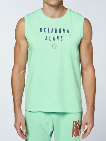 Oklahoma Jeans Top ' aus Jersey ' in Blau