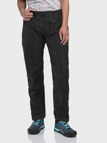 Schöffel Regular Outdoor trousers 'Tarvis' in Black: front