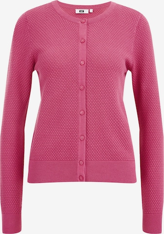 WE Fashion Strikkejakke i rosa: forside