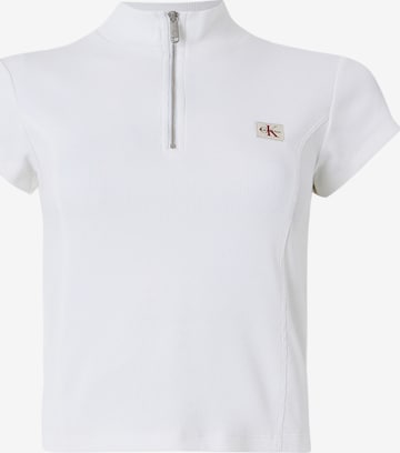 Calvin Klein Jeans Обычный Штаны от традиционного костюма в Белый: спереди