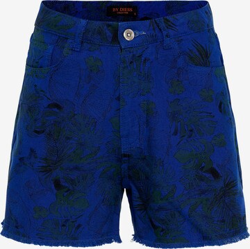 Slimfit Pantaloni de la By Diess Collection pe albastru: față