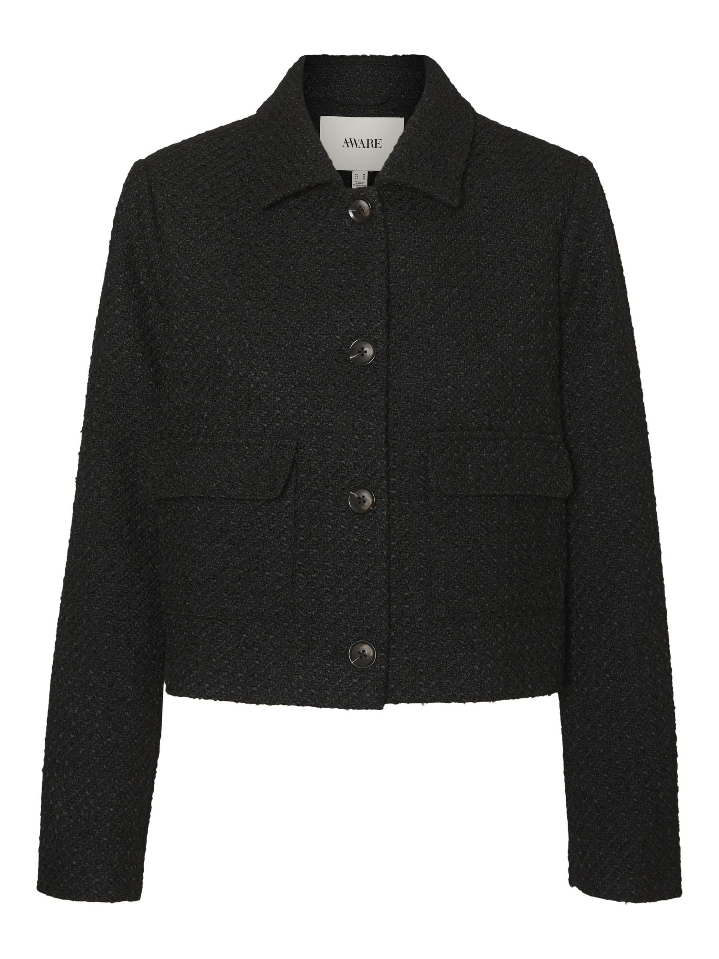 Aware Φθινοπωρινό και ανοιξιάτικο μπουφάν 'AWNAOKO' σε μαύρο: μπροστά