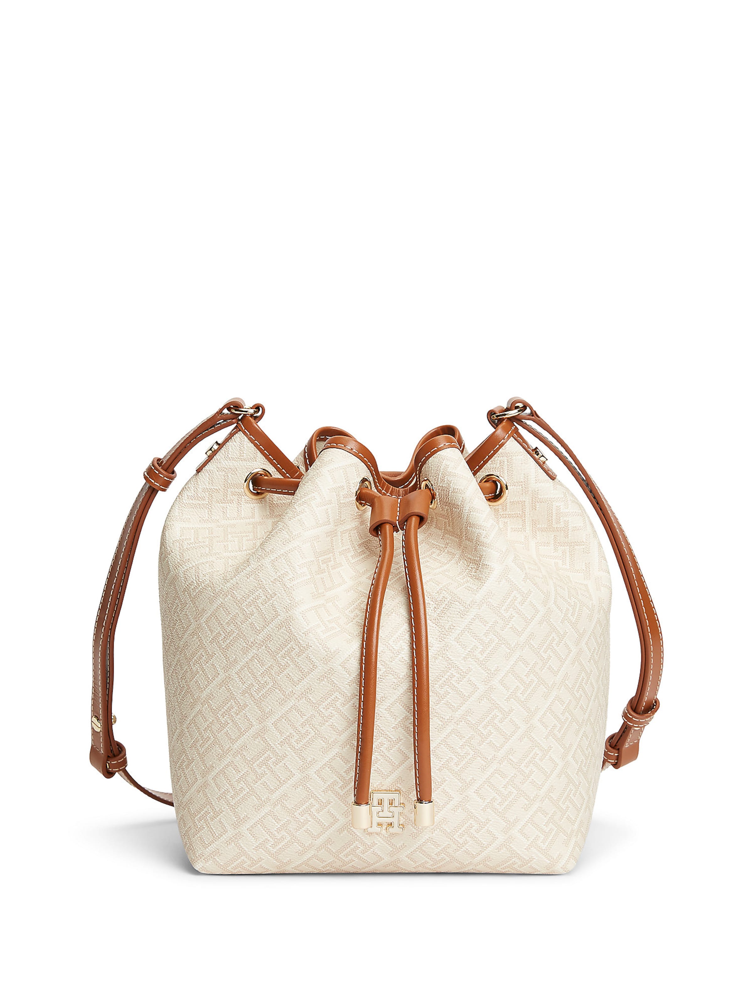 TOMMY HILFIGER Beuteltasche in Beige: Vorderseite