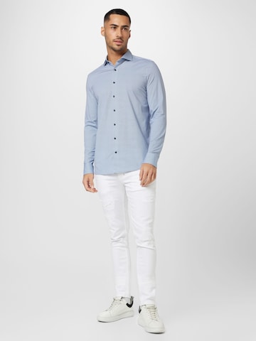 Slim fit Camicia di OLYMP in blu