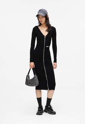 KARL LAGERFELD JEANSPletena haljina - crna boja