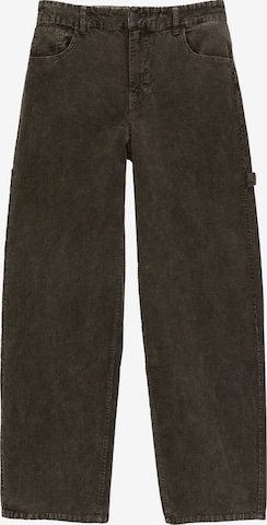Wide leg Pantaloni de la Pull&Bear pe verde: față