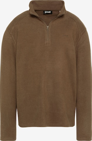Pull-over Schott NYC en marron : devant
