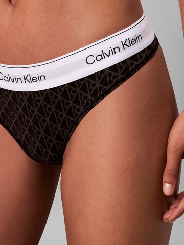 Calvin Klein Underwear String in Schwarz