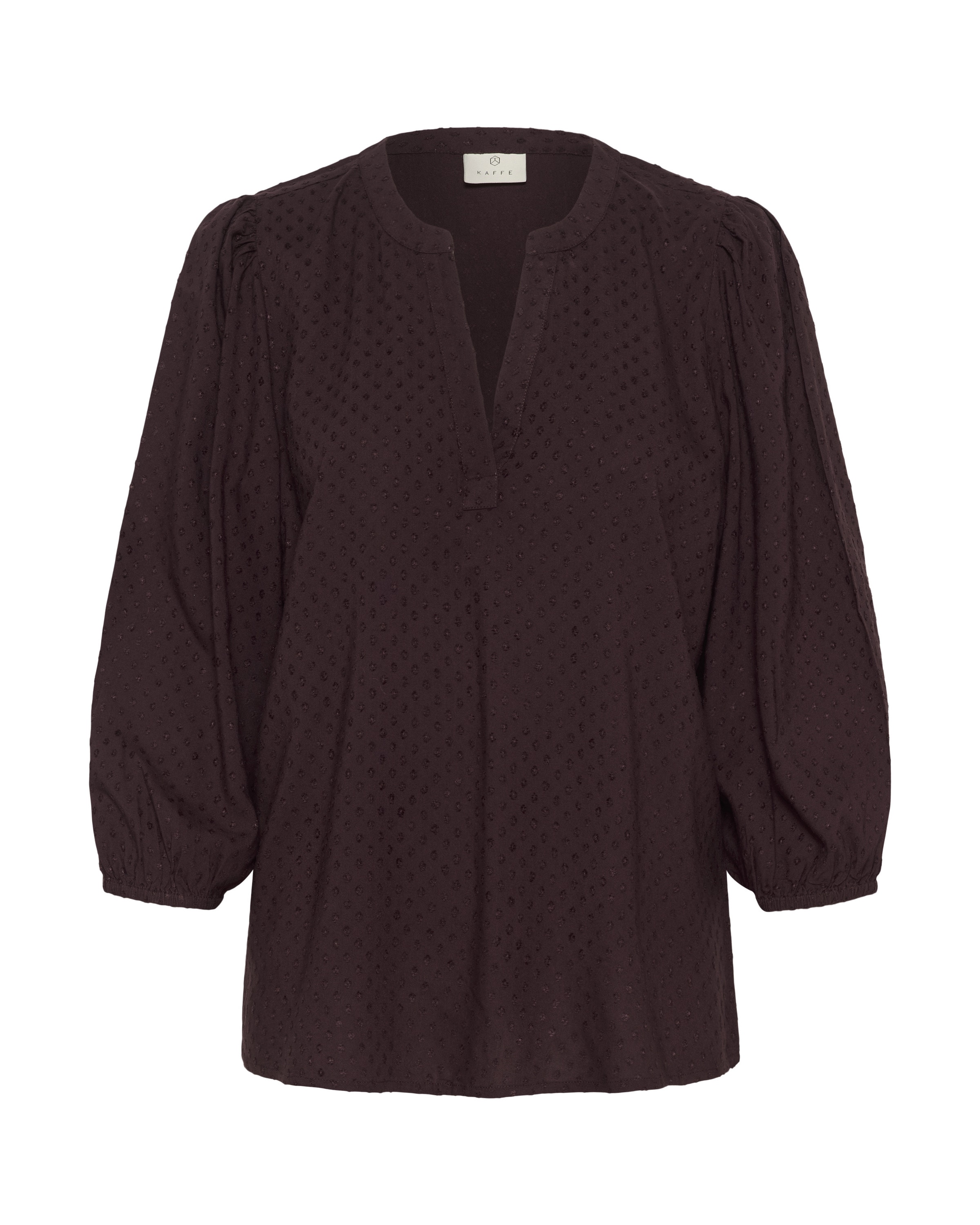 Kaffe - Blusa 'KAAnnika' em castanho: frente