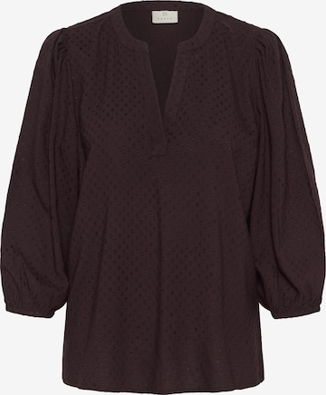 Kaffe - Blusa 'KAAnnika' em castanho: frente