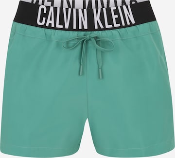 Shorts de bain Calvin Klein Swimwear en vert : devant