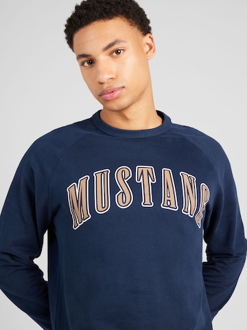 MUSTANG Sweatshirt 'Ben' in Blue