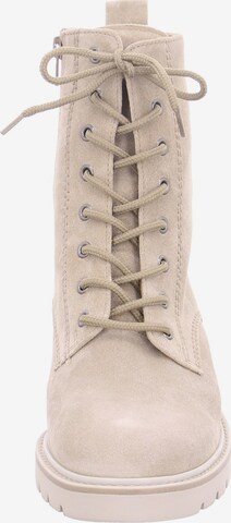 GABOR Lace-Up Ankle Boots in Beige