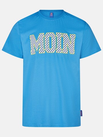 salzhaut T-Shirt 'Diek - Moin' in Blau: Vorderseite