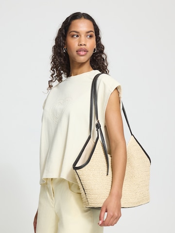 ICHI Shopper 'IANILLA' in Beige