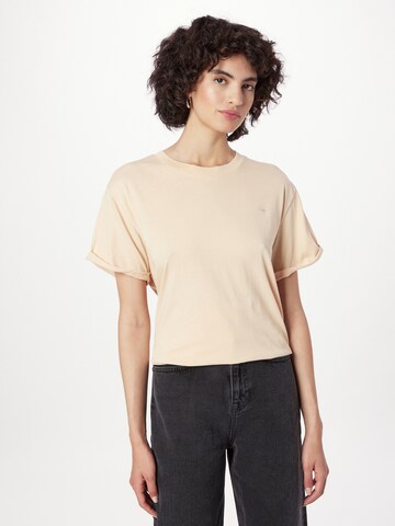 T-shirt G-Star RAW en beige : devant