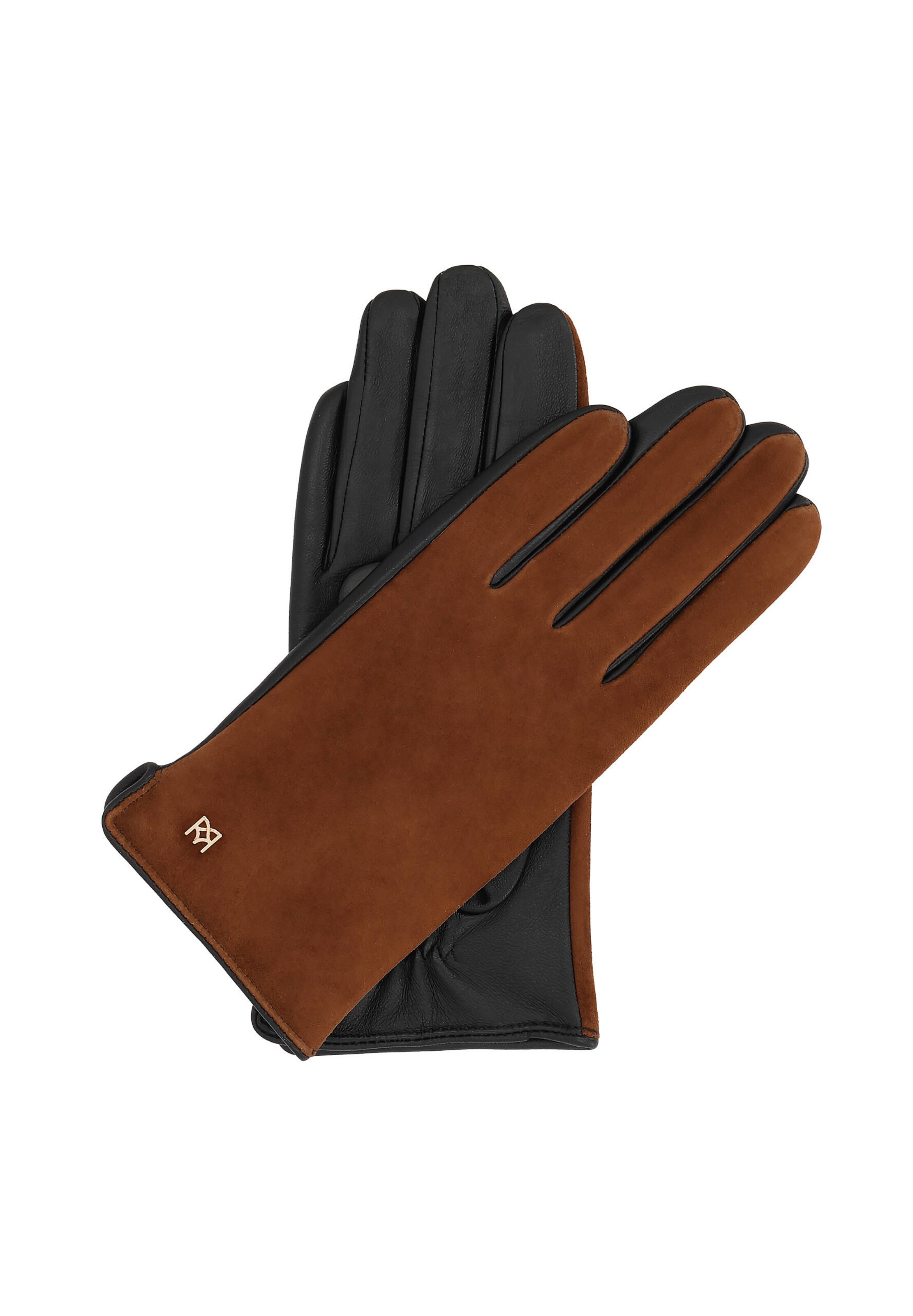 Kazar Gants en cognac / noir, Vue avec produit
