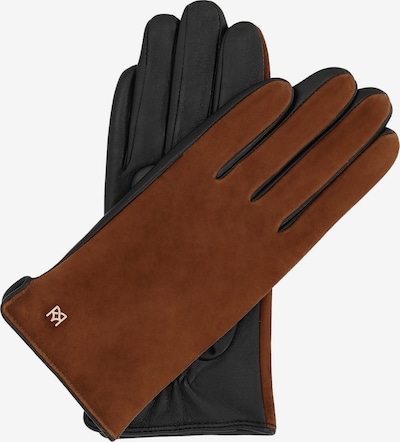 Kazar Handschuhe in cognac / schwarz, Produktansicht