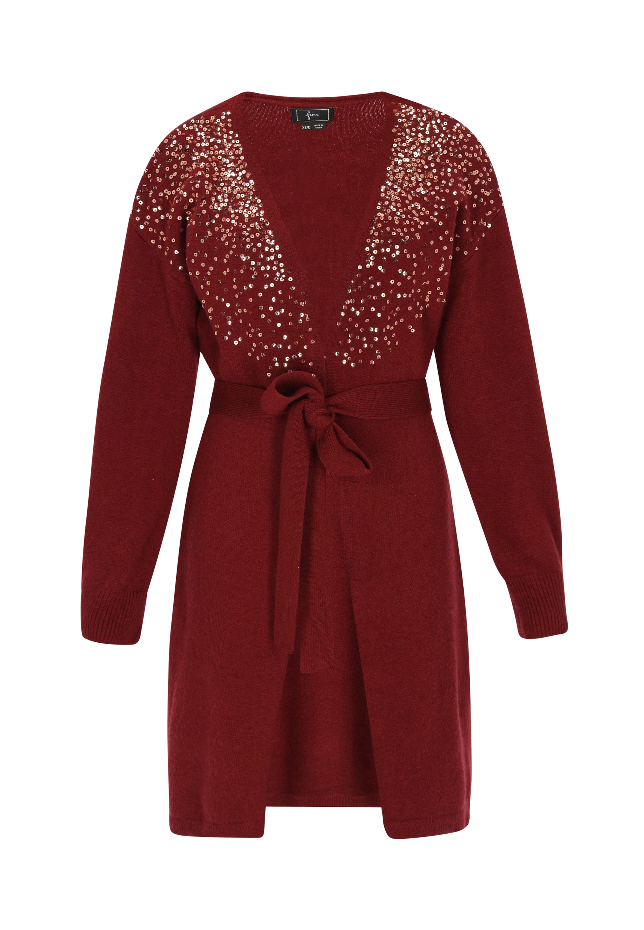 faina - Cárdigan en rojo: frente