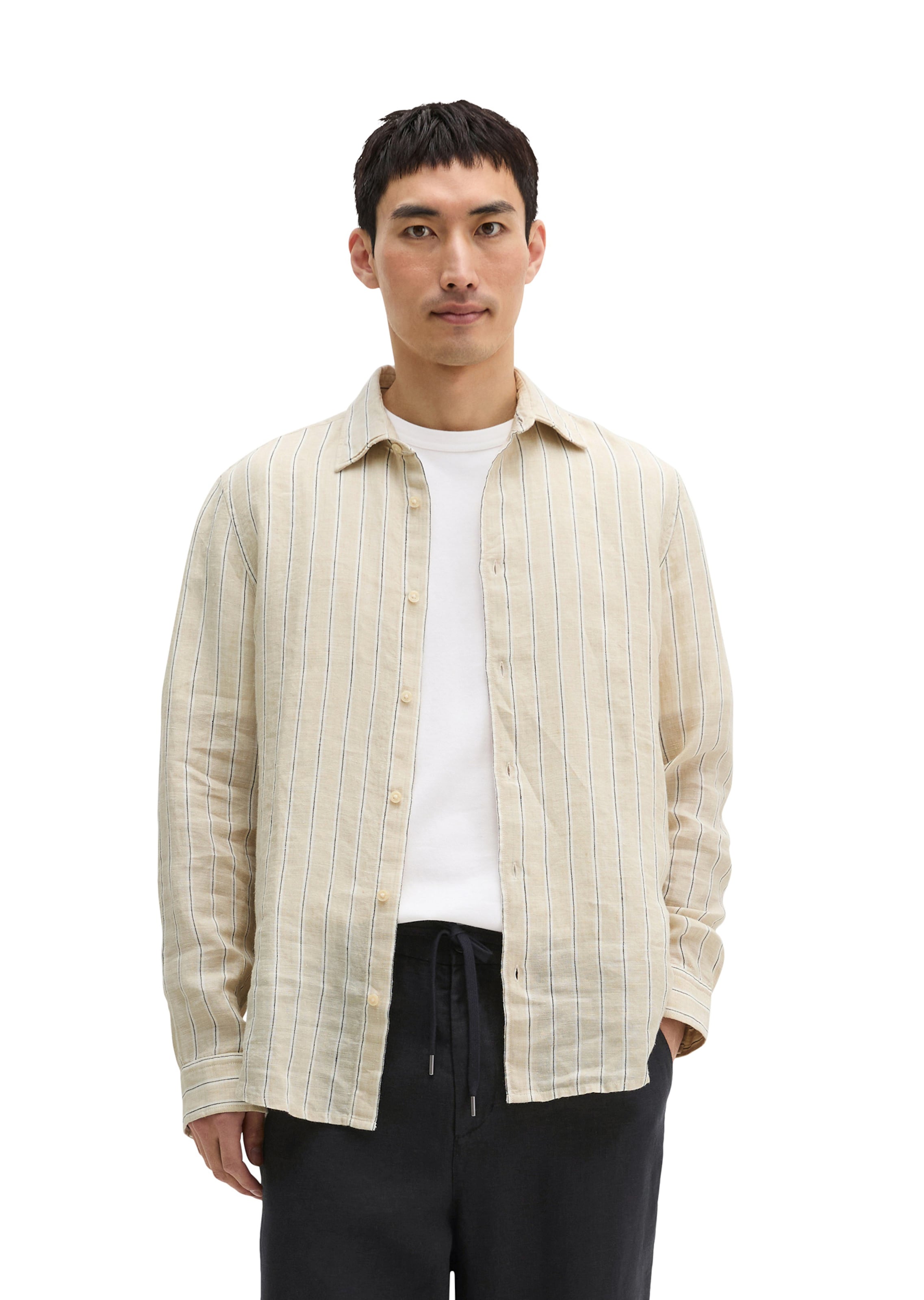 Marc O'Polo Regular Fit Hemd in Beige: Vorderseite