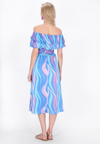 IZIA Zomerjurk 'Festival' in Blauw