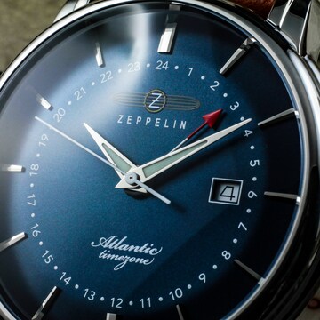 Zeppelin Analog Watch 'Atlantic' in Brown