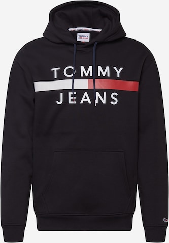 Tommy Jeans Sweatshirt in Schwarz: predná strana