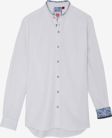 SPIETH & WENSKY Regular fit Traditional Button Up Shirt 'Berko' in White: front