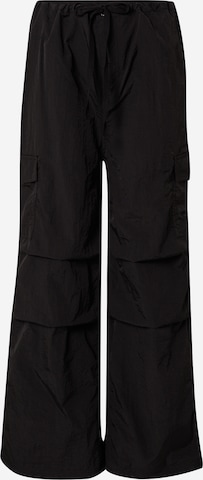 Loosefit Pantaloni cu buzunare de la Monki pe negru: față