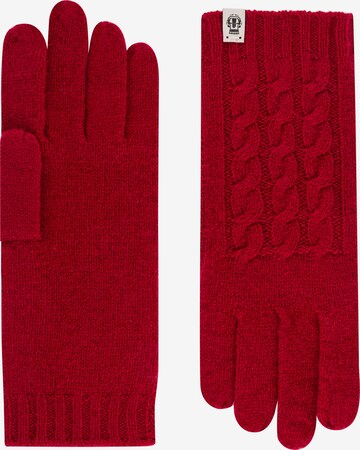 Roeckl Full Finger Gloves in Red: front