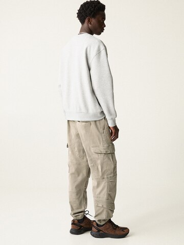 Effilé Pantalon cargo Pull&Bear en beige
