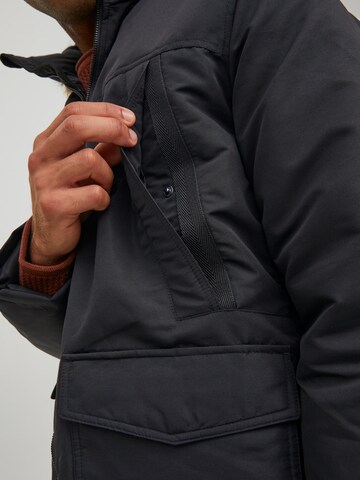 JACK & JONES Winterparka 'Craft' in Zwart