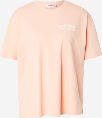 Sublevel - Camiseta en naranja: frente