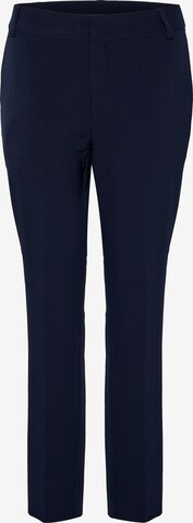 My Essential Wardrobe Pleated Pants in Blue: front