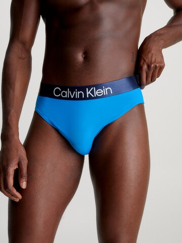 Calvin Klein Swimwear Board Shorts 'Steel' in Blue: front