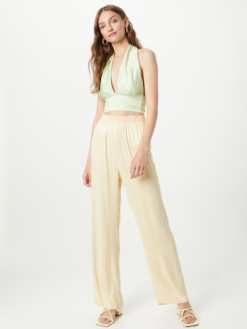 River Island Wide leg Trousers in Yellow