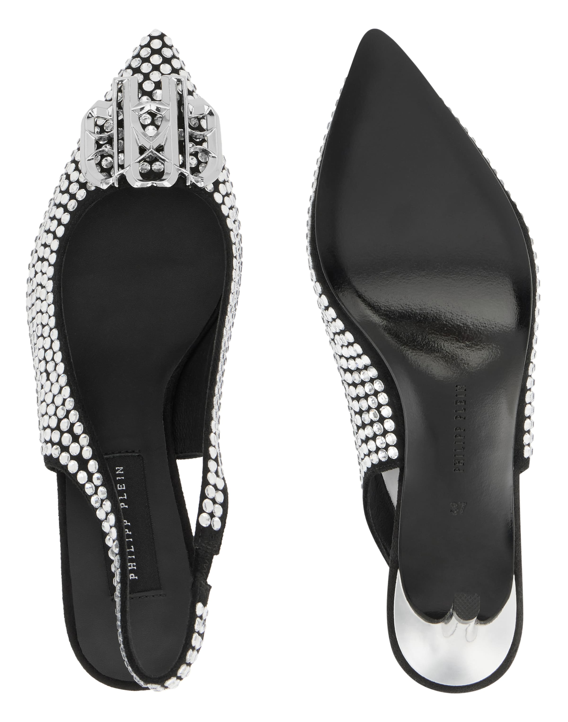 Philipp Plein Slingpumps in Zilver